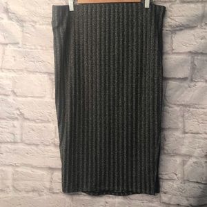 Torrid metallic side slit skirt